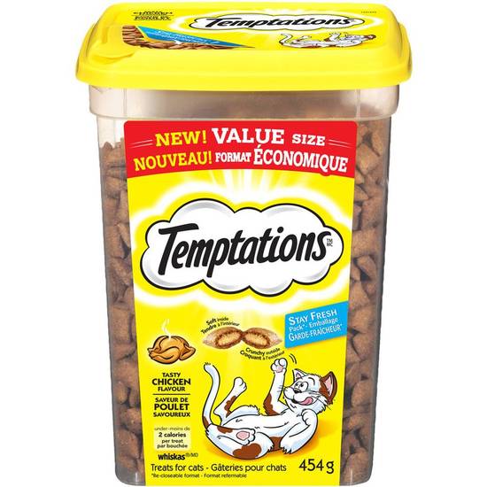 Whiskas Temptations Tasty Chicken Tub (454 g)
