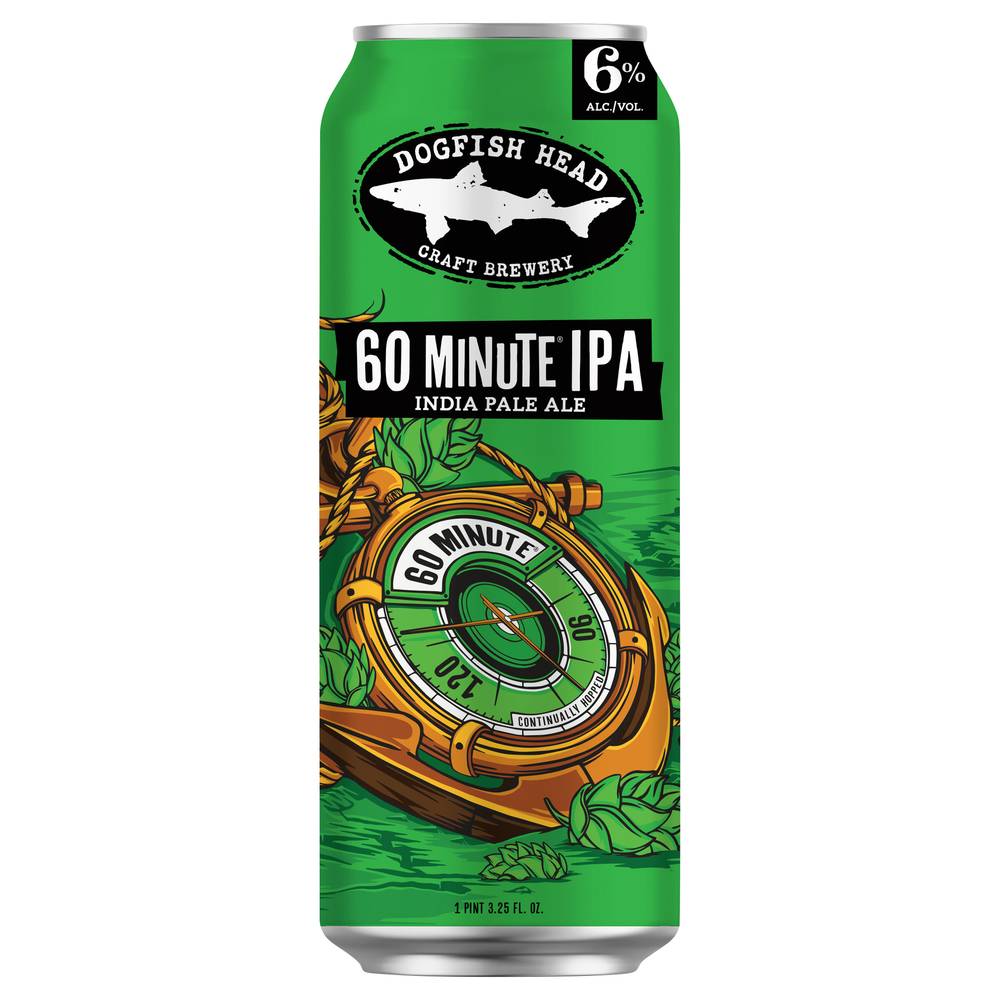 Dogfish Head 60 Minute Delaware Ipa Beer (19.2 fl oz)