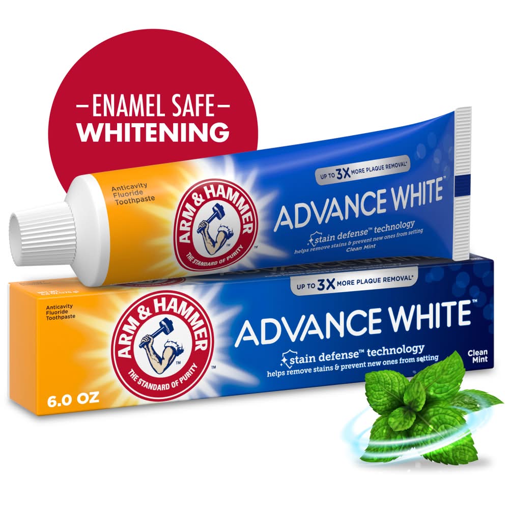 Arm & Hammer Advance White Fluoride Anti-Cavity Fresh Mint Toothpaste (6 oz)
