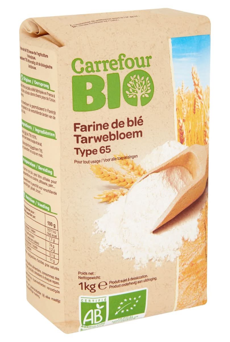 Carrefour Bio Farine de Blé Type 65 1 kg
