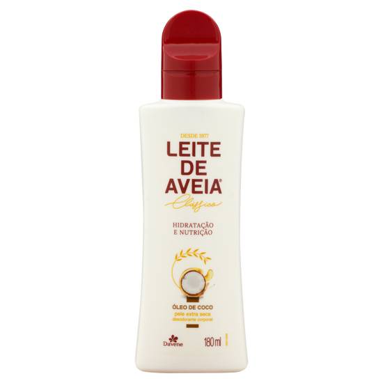 Davene hidratante óleo de coco leite de aveia (180ml)