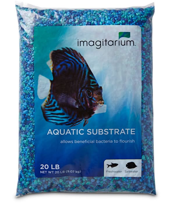 Imagitarium Aquarium Gravel Substrate, Blue Jean, 20 lbs.