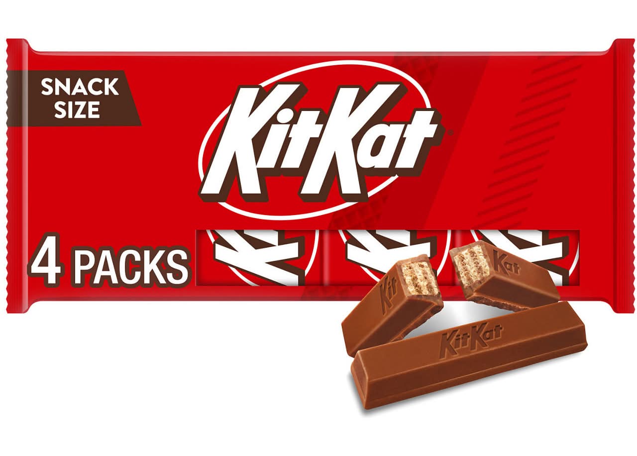 KitKat? Milk Chocolate Wafer Snack Size Candy Bars .49 Oz (4 Count)