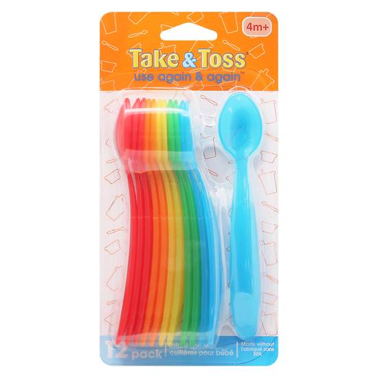 Take & Toss 4m+ Infant Spoons (12 ct)