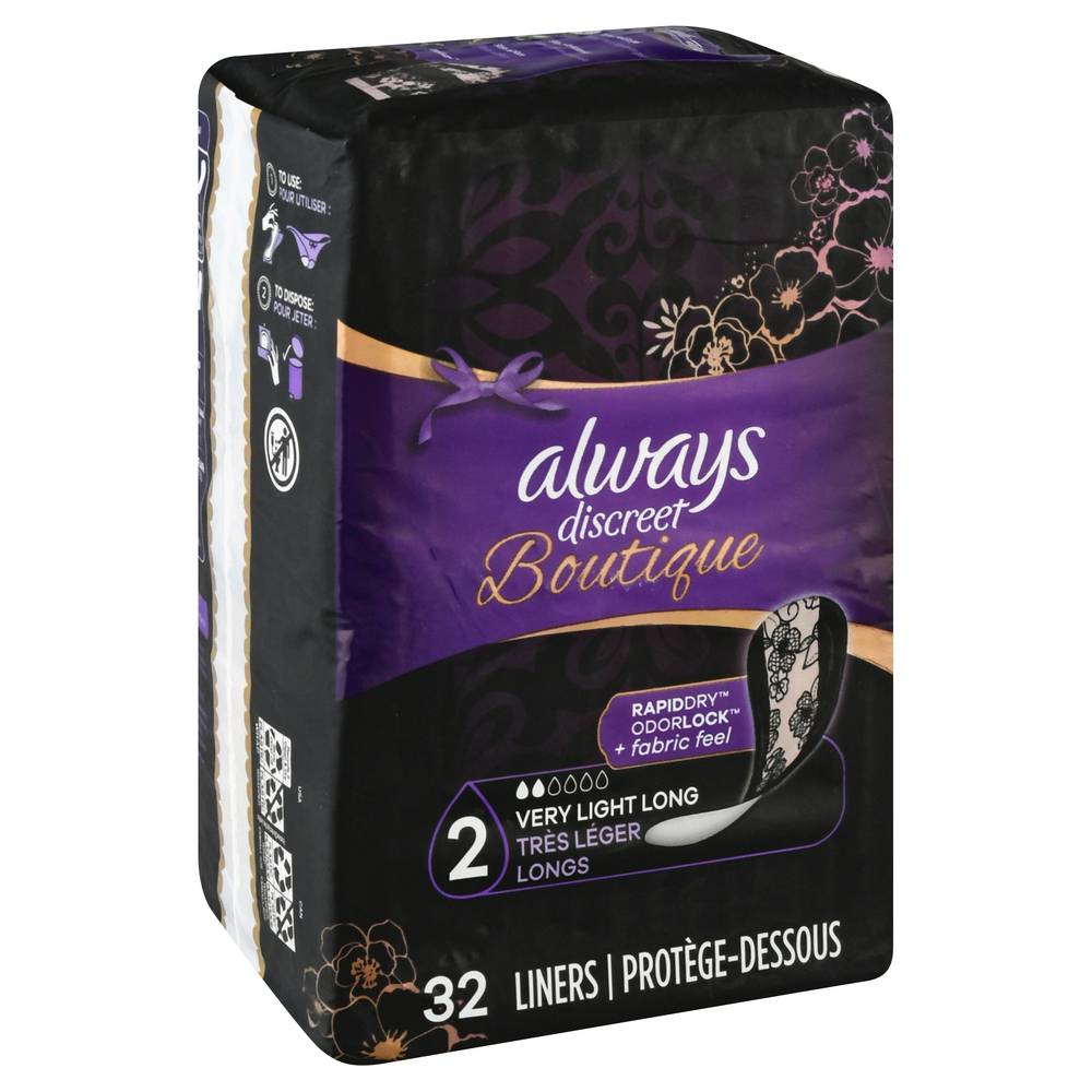 Always Boutique Discreet Very Light Long Liners