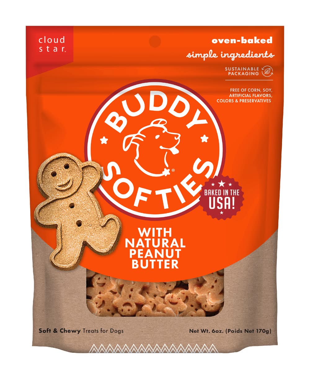 Buddy Softies Natural Peanut Butter Dog Treats (6 oz)