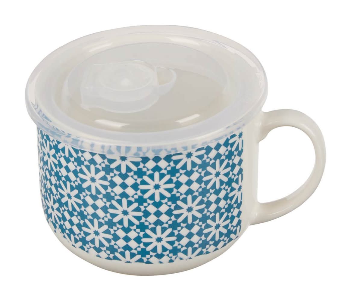 Soup Mug With Lid 1 Ct Assorted