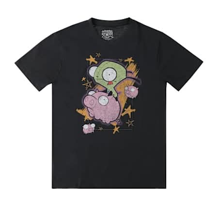 Invader Zim™ Pig Graphic Tee Medium Black