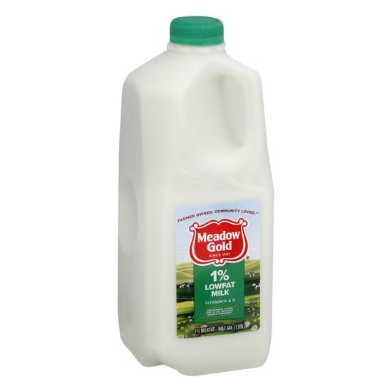 Meadow Gold 1% Lowfat Milk (1/2 gl)