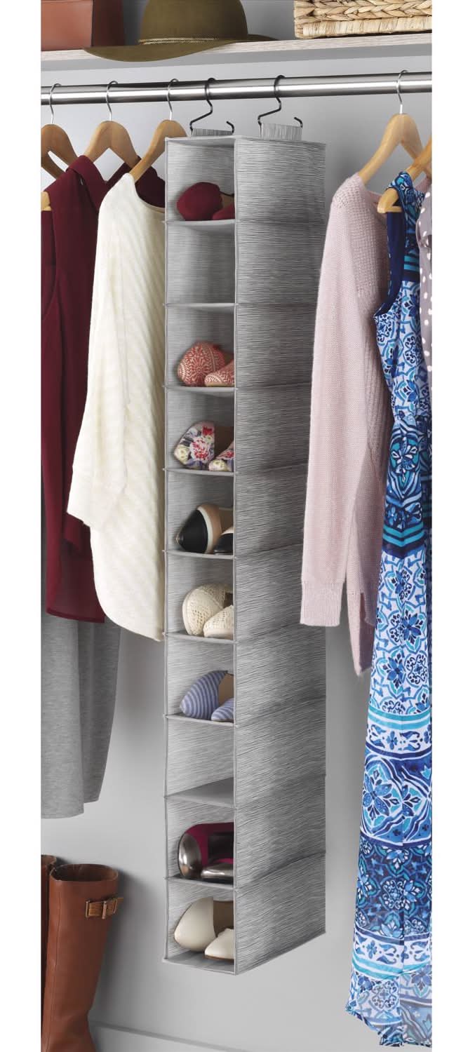 Whitmor 52 In. H X 11 In. W X 5.5 In. L Fabric Hanging Shoe Organizer