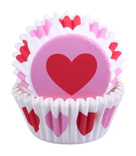 Valentine Hearts Baking Cups, 24Ct. By Makery