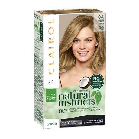 Clairol Natural Instincts Semi-Permanent Hair Color (medium cool blonde - 8a)