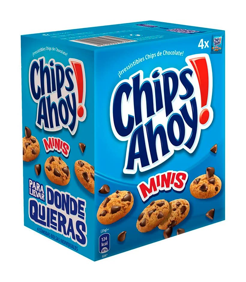 Chips Ahoy! - Bolachas mini chips ahoy, embalagem de 160g