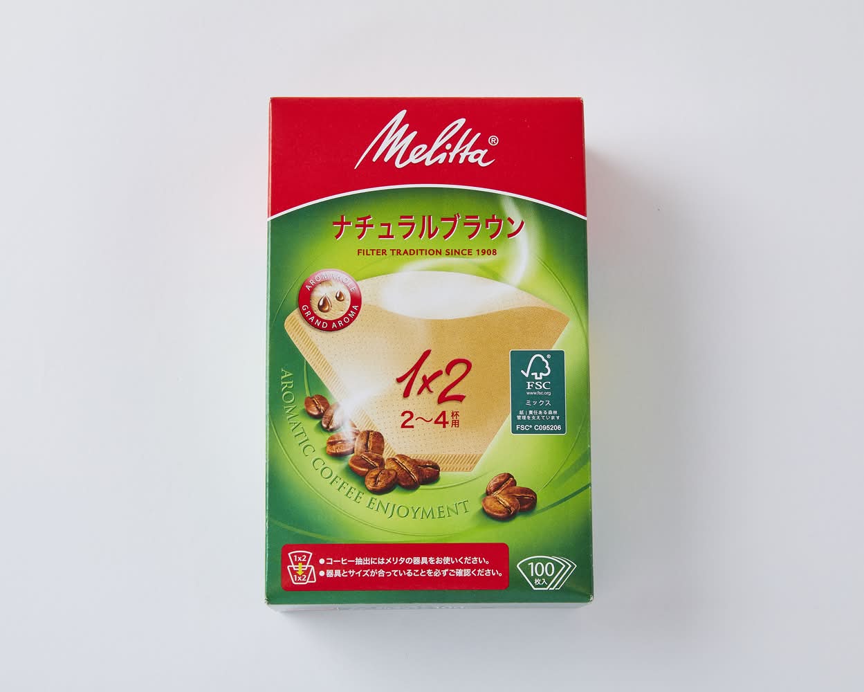 メリタ　メリタブラウン1×2　100枚入　J-127