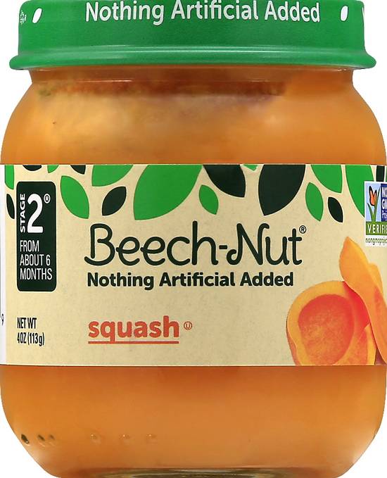 Beech-Nut Stage 2 Squash Baby Food Jar (4 oz)