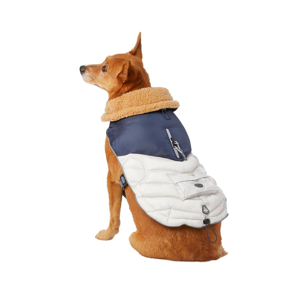 Arcadia Trail™ Ultra Adjustable Insulated Dog Coat (Color: Grey, Size: Large)