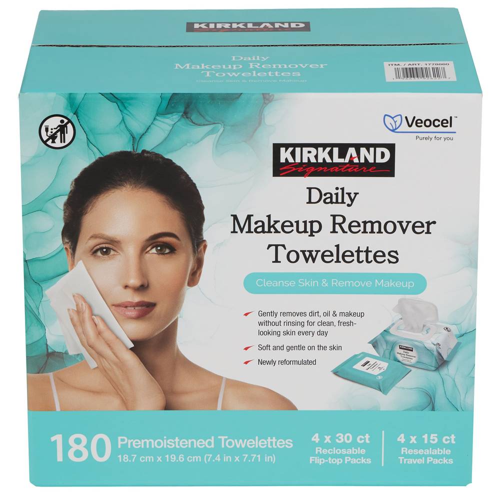 Kirkland Signature Daily Makeup Remover Towelettes, 180-count