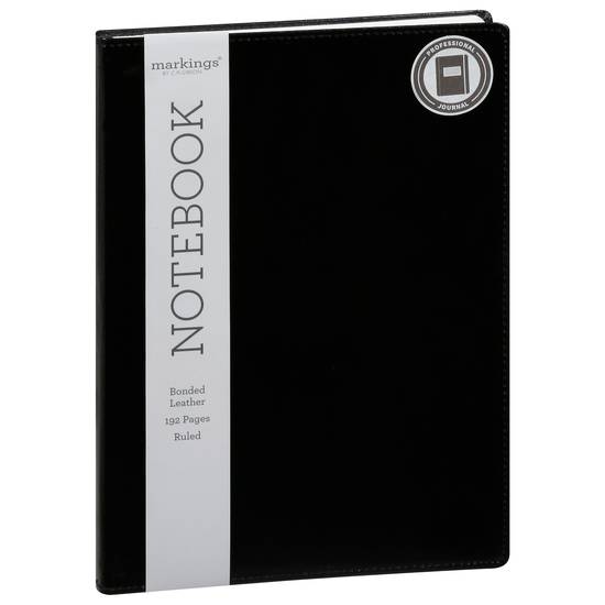 Markings 192 Pages Ruled Bonded Leather Notebook