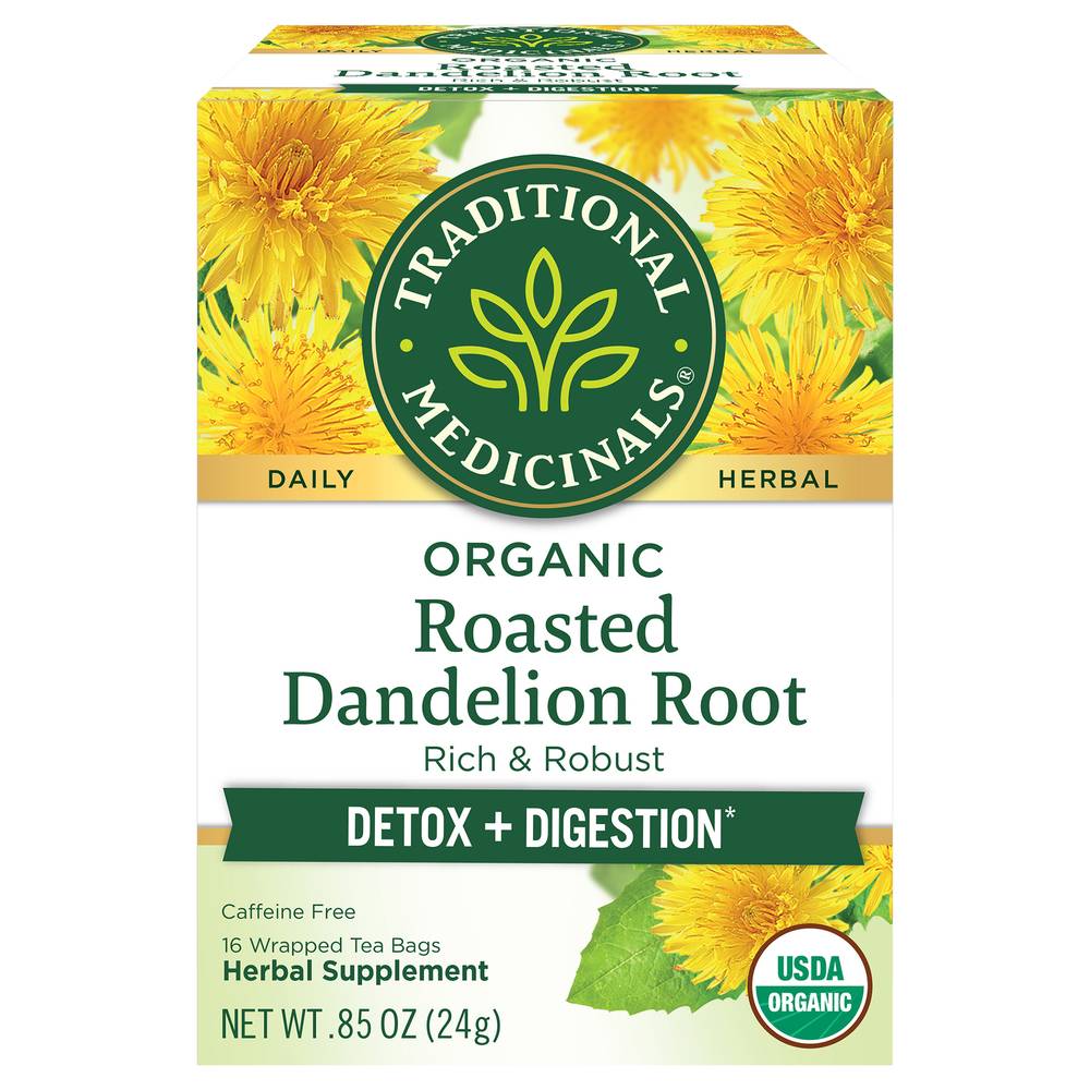 Traditional Medicinals Organic Roasted Dandelion Root (16 ct)