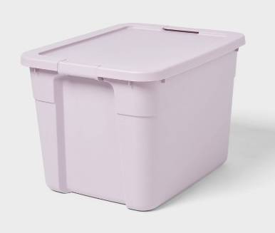 Brightroom Latching Storage Tote Splash 20 Gal, Lavender