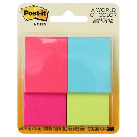 Post-It Cape Town Collection Notes Pads (4 ct)