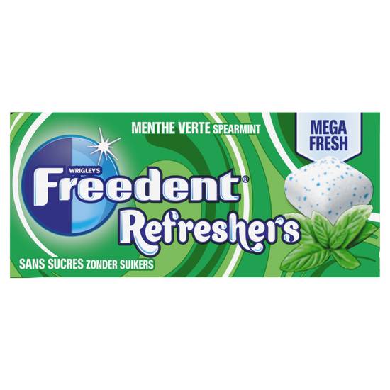 Freedent - Handypack refreshers menthe verte, 8 cubes