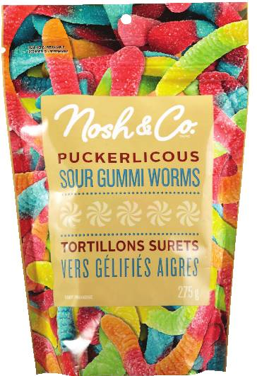 Nosh & Co Sour Gummi Worms (275 g)