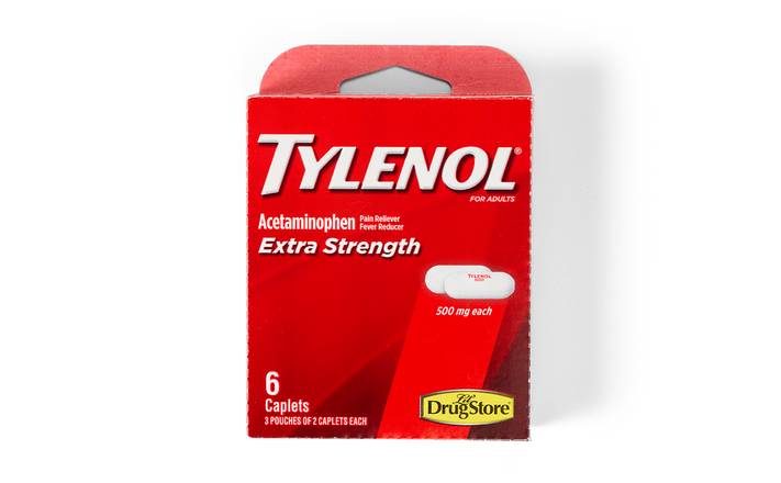 Lil Drug Trial Tylenol Extra Strength Cap, 6 ct