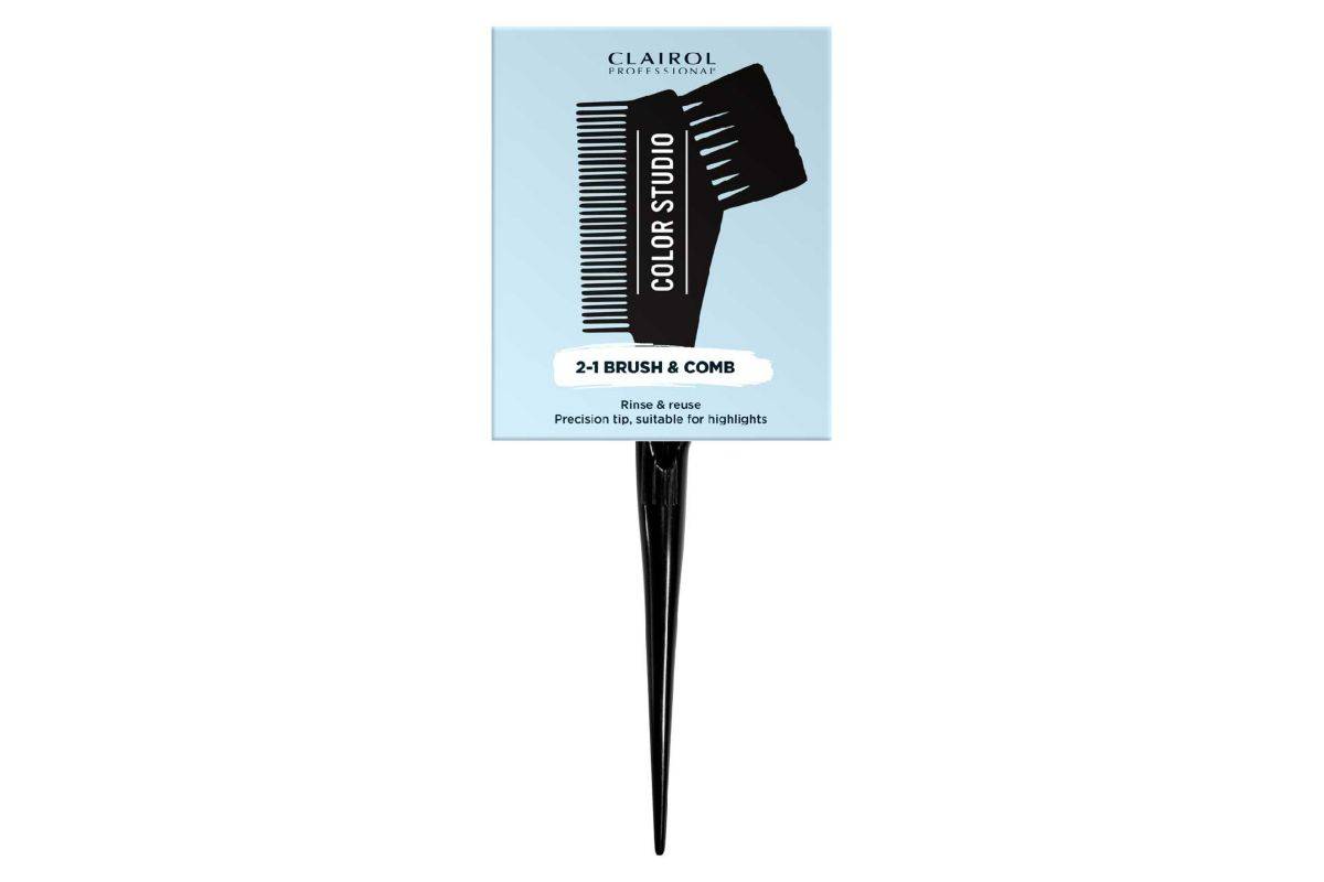 Clairol Black, Color Studio 2-1 Brush & Comb