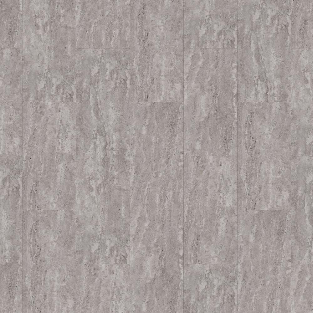 Style Selections Waverly Travertine Gray Stone Look 4-mil x 12-in W x 24-in L Groutable Water Resistant Peel and Stick Luxury Vinyl Tile Flooring (2-sq ft/ Piece) | LSS5003CPS