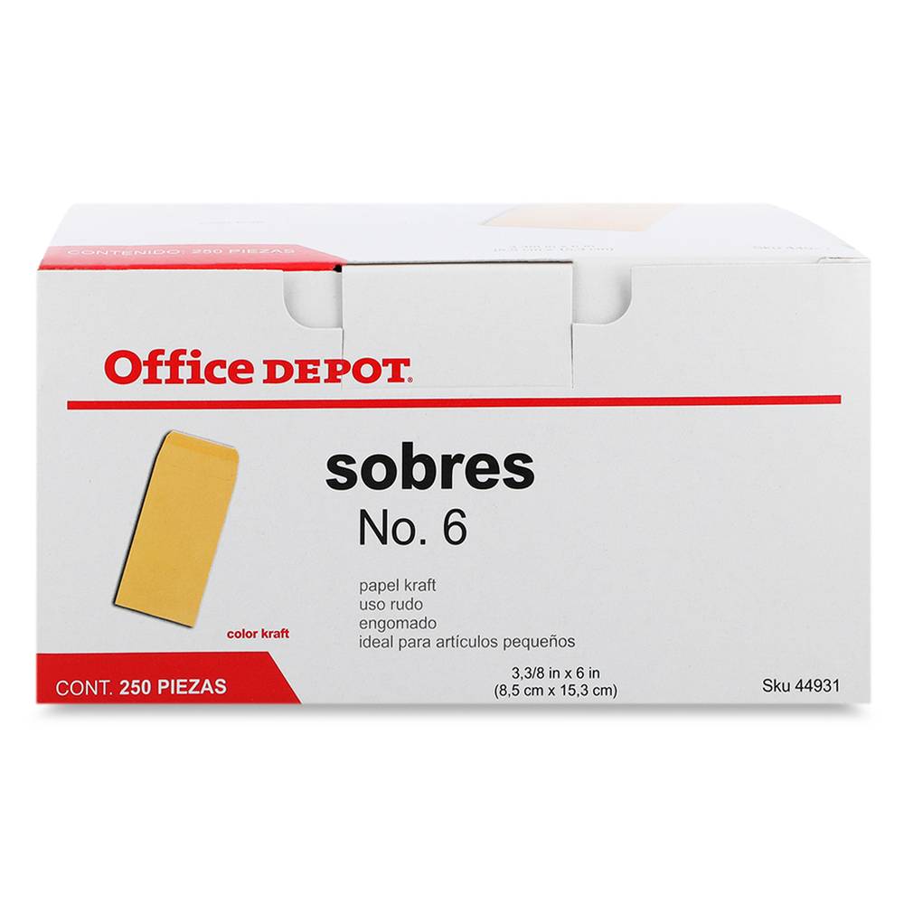 Office Depot · Sobre coin no. 6