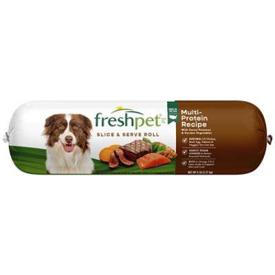Freshpet Select Multi-protein Chicken Beef Egg & Salmon Roll Complete Meal Dog Food - 5 Lb