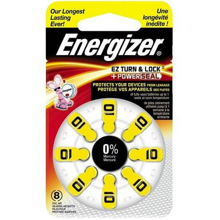 Ez Turn And Lock Size 10 Hearing Batteries - 8 Pack