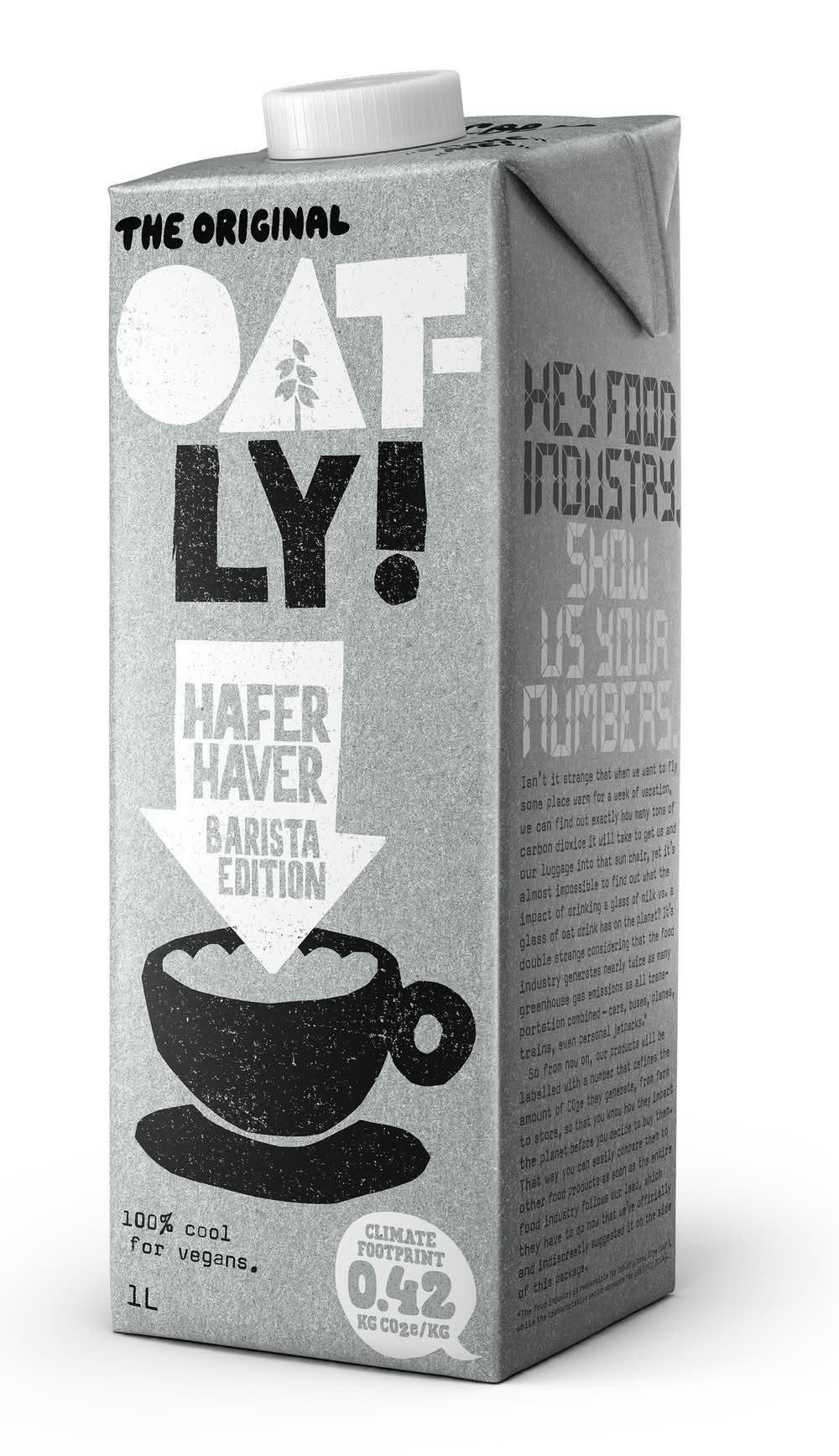 Oatly! - Boisson d’avoine édition barista (1L)