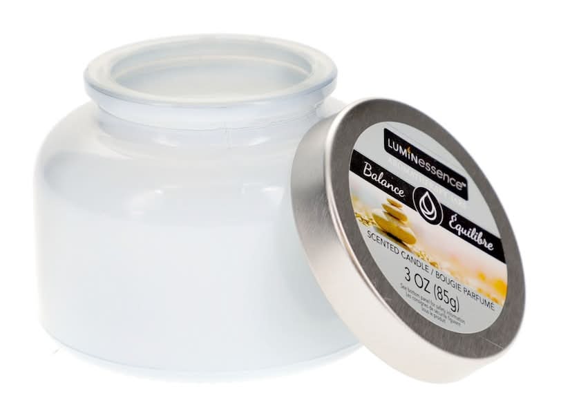 Luminessence Balance Equilibre Scented Jar Candle With Lid 3 oz, Bougie