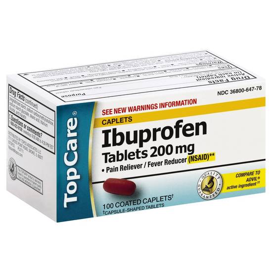 Topcare Pain Relief Ibuprofn (100 ct)