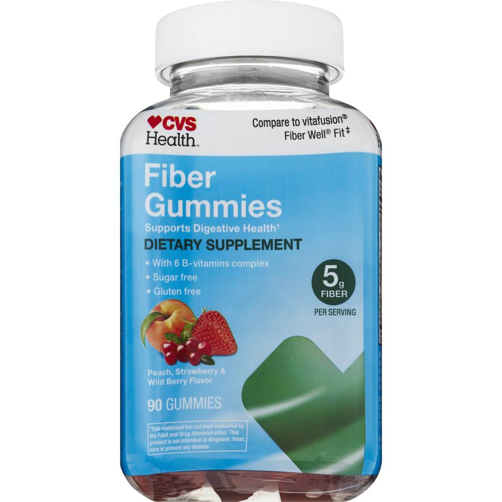 CVS Health Fiber Gummies, Mixed Flavor, 90 CT