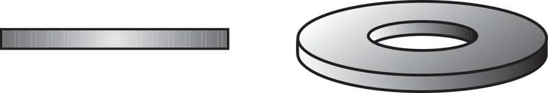 Hillman Zinc-Plated Steel 3/8 In. Uss Flat Washer 100 Pk