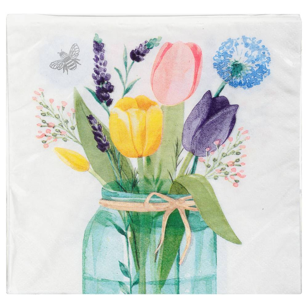 Amscan Tulip Garden Luncheon Napkins