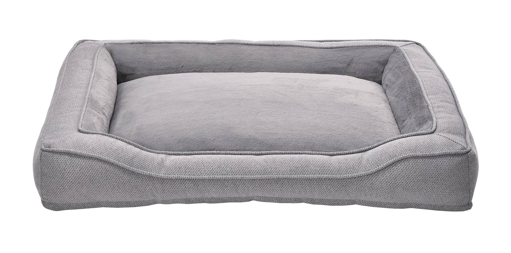 Style Selections Rectangular Regular Polyester Bolster Dog Bed (Large) | YF2401