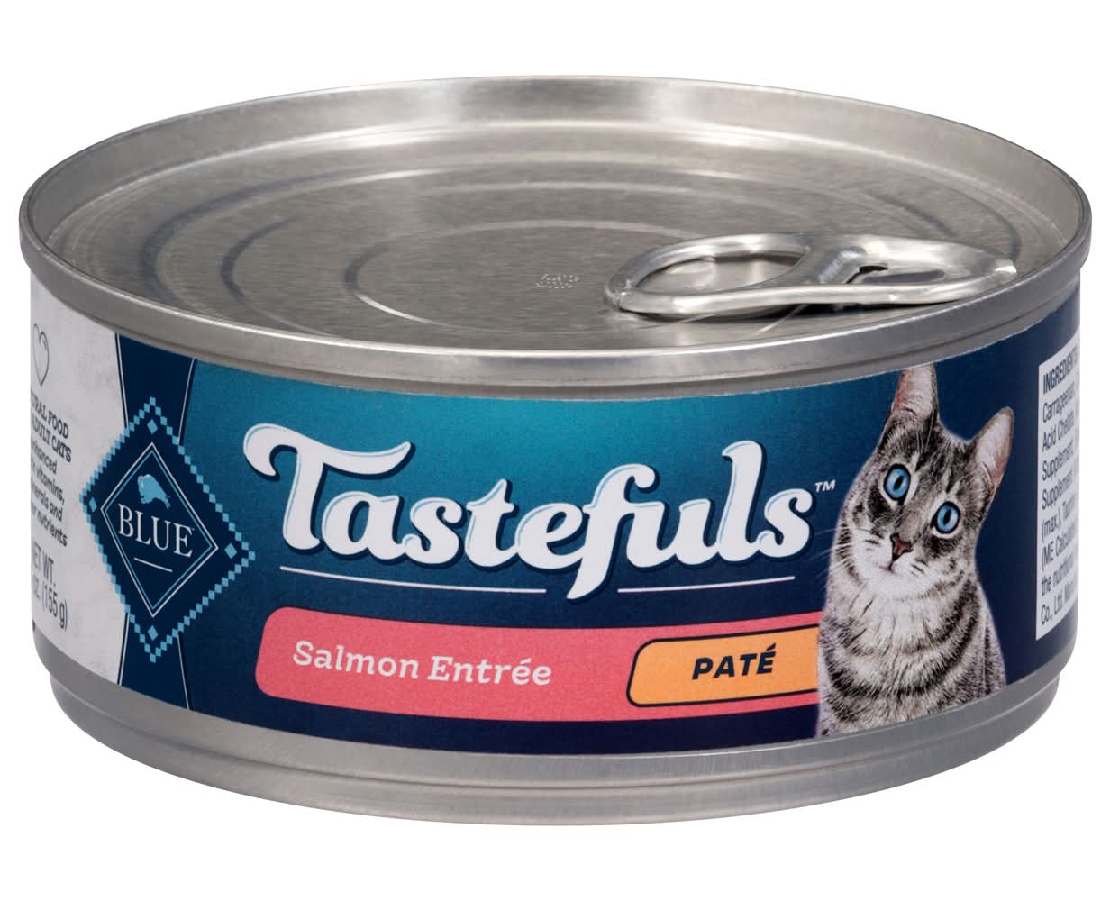 Blue Buffalo Adult Pate Salmon Entree Food For Cats (5.5 oz)