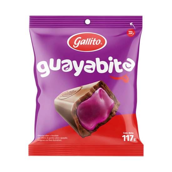 Chocolate Gallito Guayabita 18 Unidades 117gr