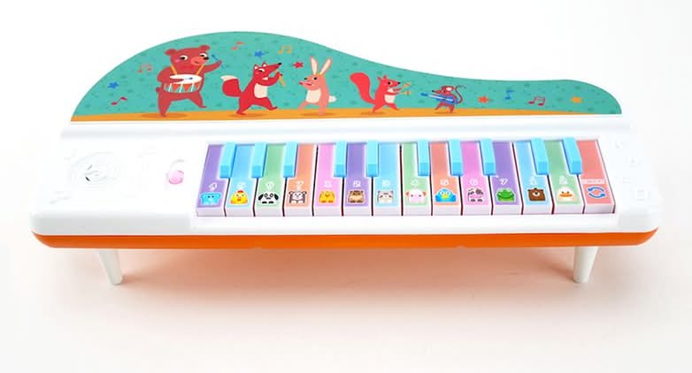 Paris Mini Piano con Sonidos de Animales único color