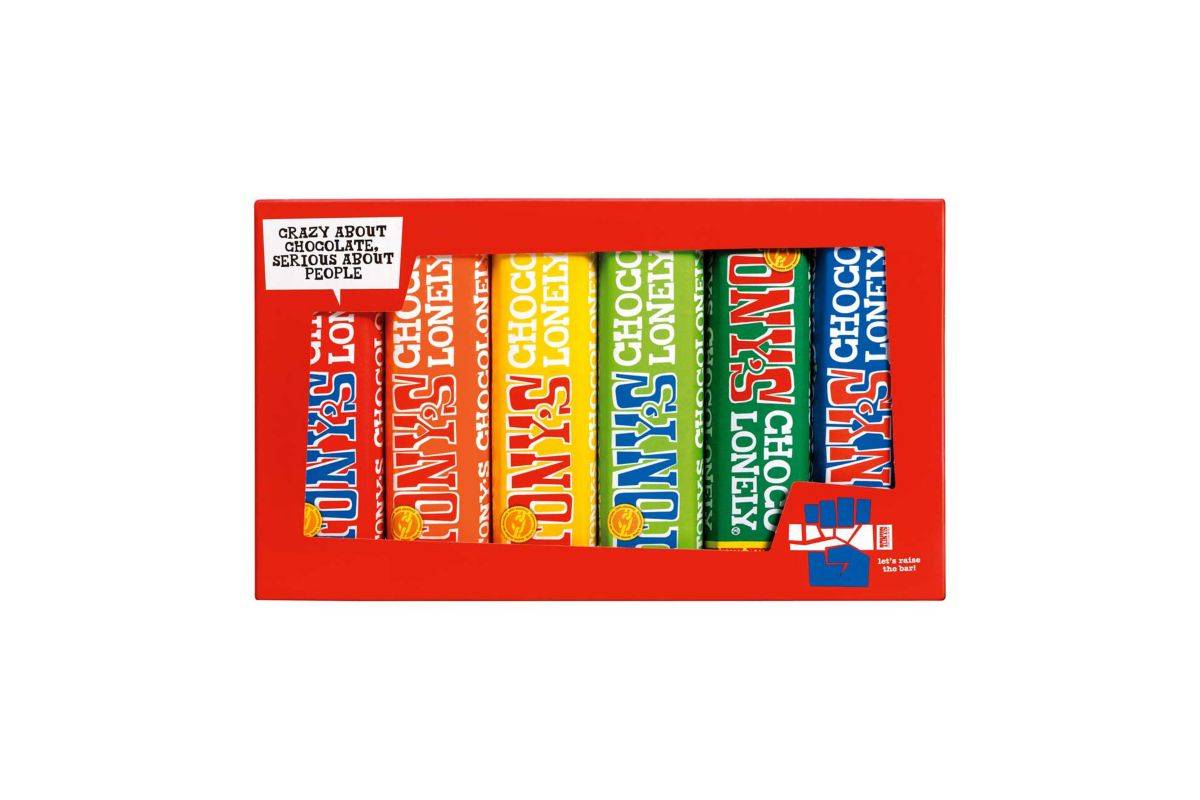 Tony's Chocolonely Rainbow Tasting Pack 288g