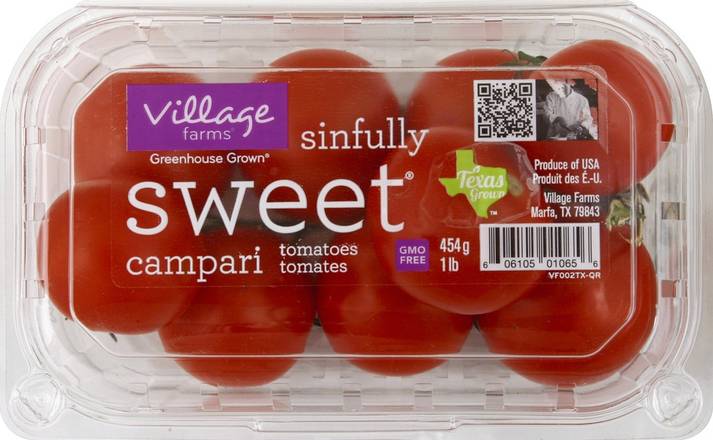 Order Village Farms · Sinfully Sweet Campari Tomatoes (1 lb) food online from Safeway store, Eureka on bringmethat.com