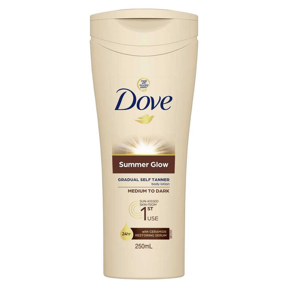 Dove Summer Glow Body Lotion Medium To Dark Skin 250ml