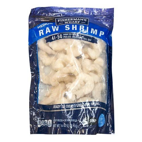 Fisherman's Wharf Medium Raw Shrimp, White (16 oz)