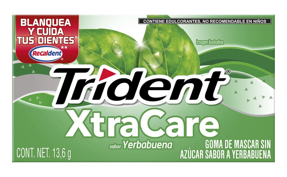 Trident · Xtracare goma de mascar sin azúcar, yerbabuena (13,6 g)