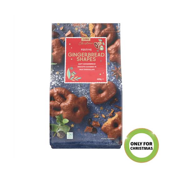 Coles Festive Gingerbread Shapes 400g