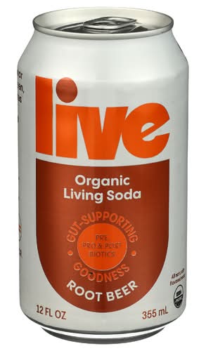 Live Soda Organic Root Beer Living Soda